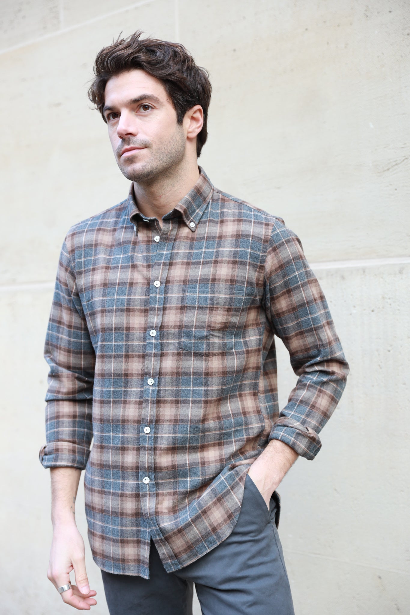 Chemise tartan homme hot sale