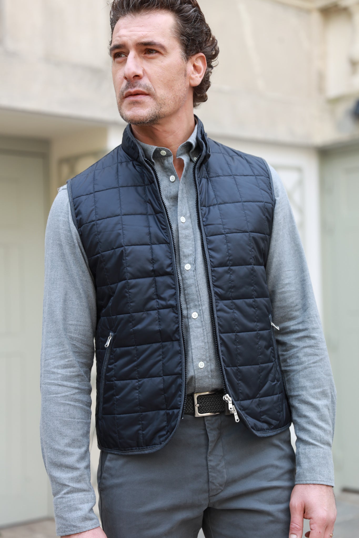 Gilet de travail best sale sans manche matelassé homme