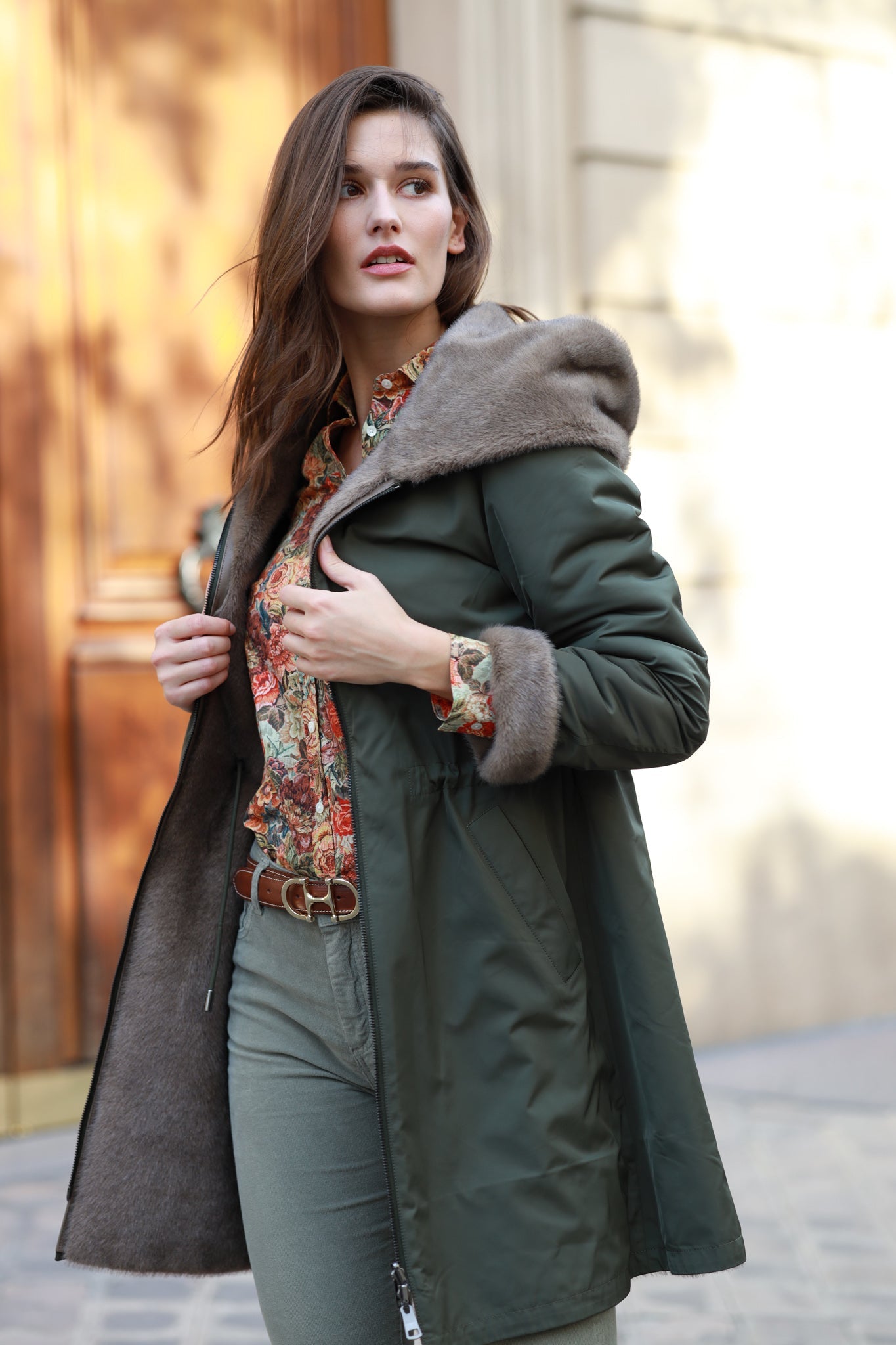 Parka en fourrure femme new arrivals