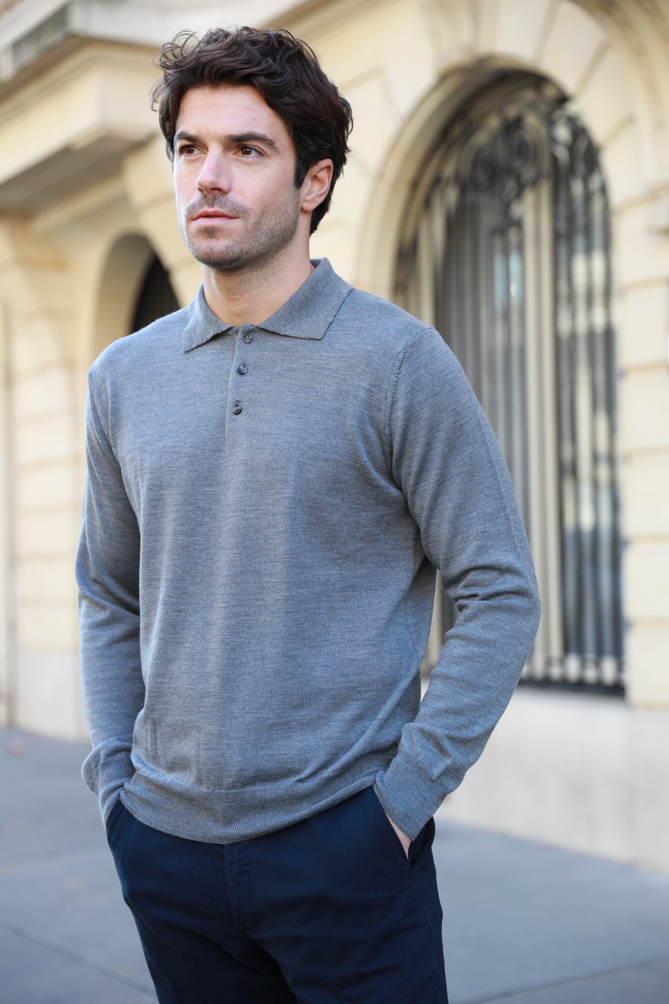 Polo homme best sale longue manche