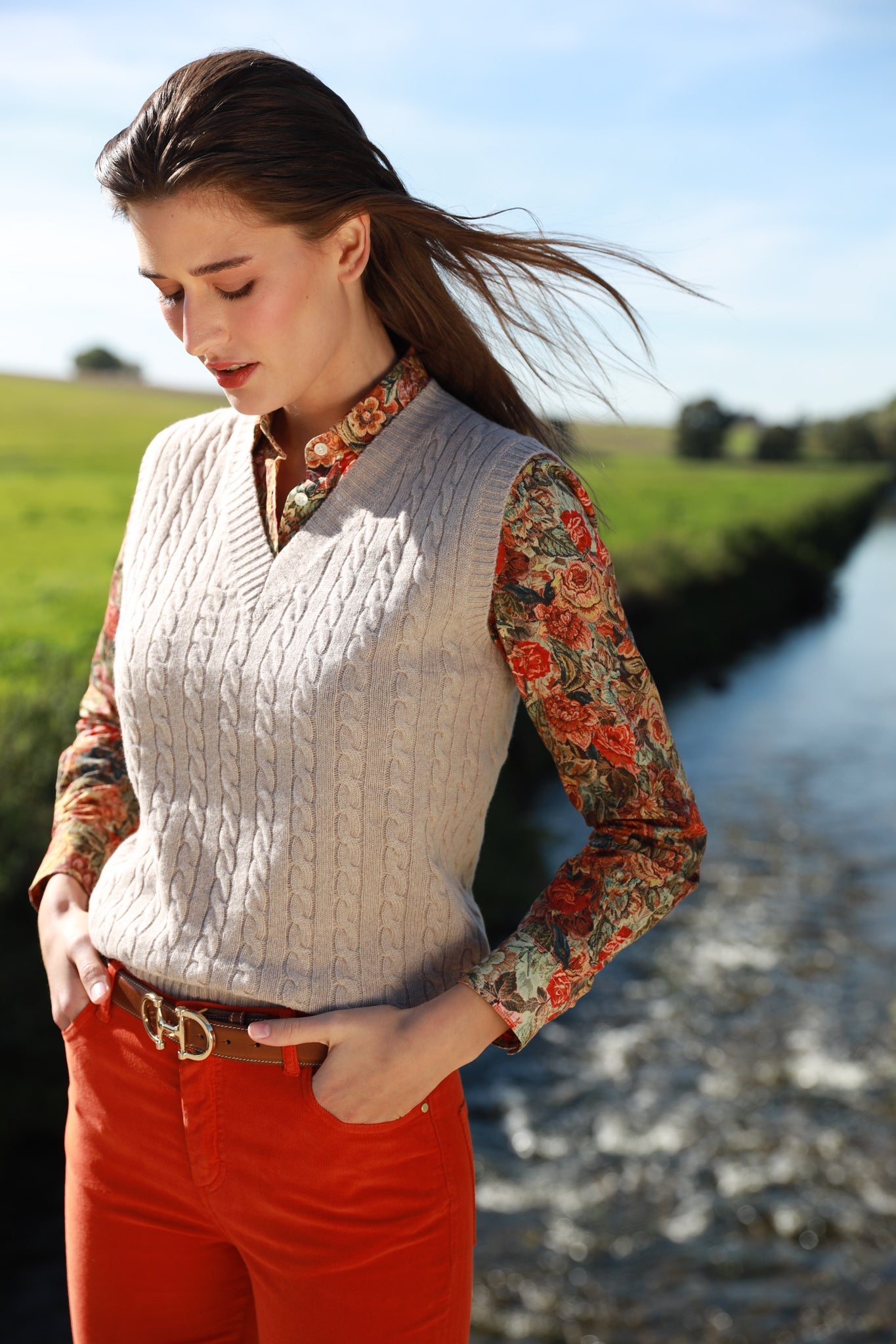 Pull Alice en laine m rinos et cachemire Beige