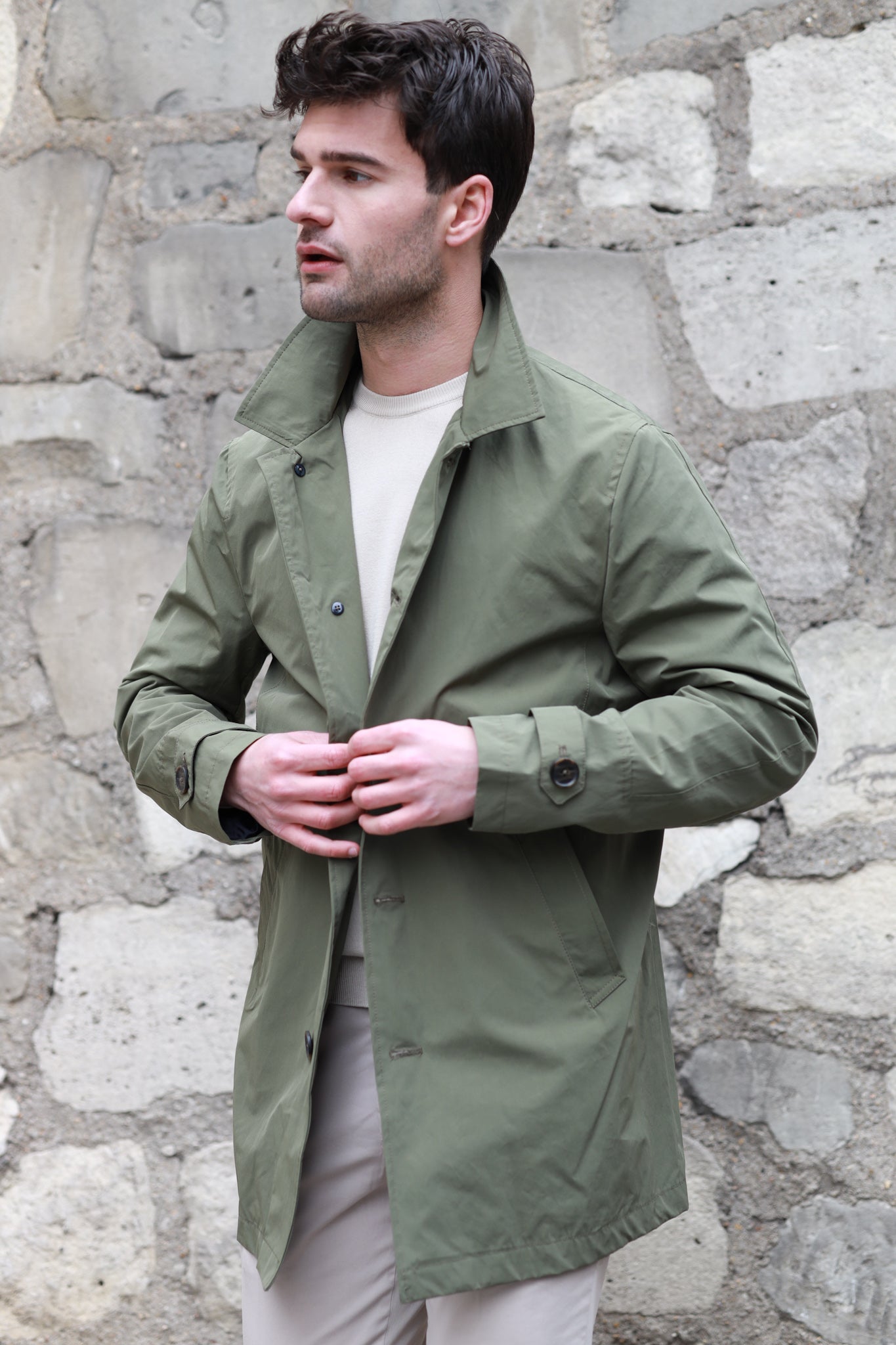 Manteau homme 2025 vert kaki