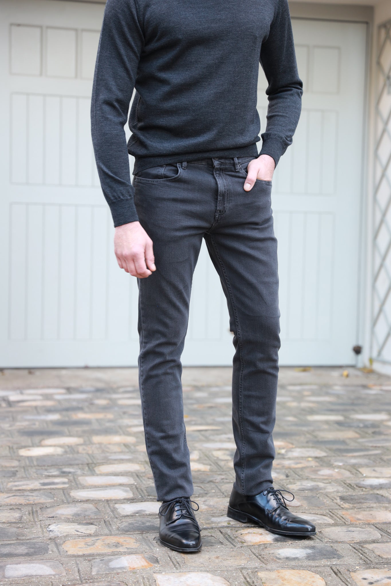 Jean gris best sale anthracite homme