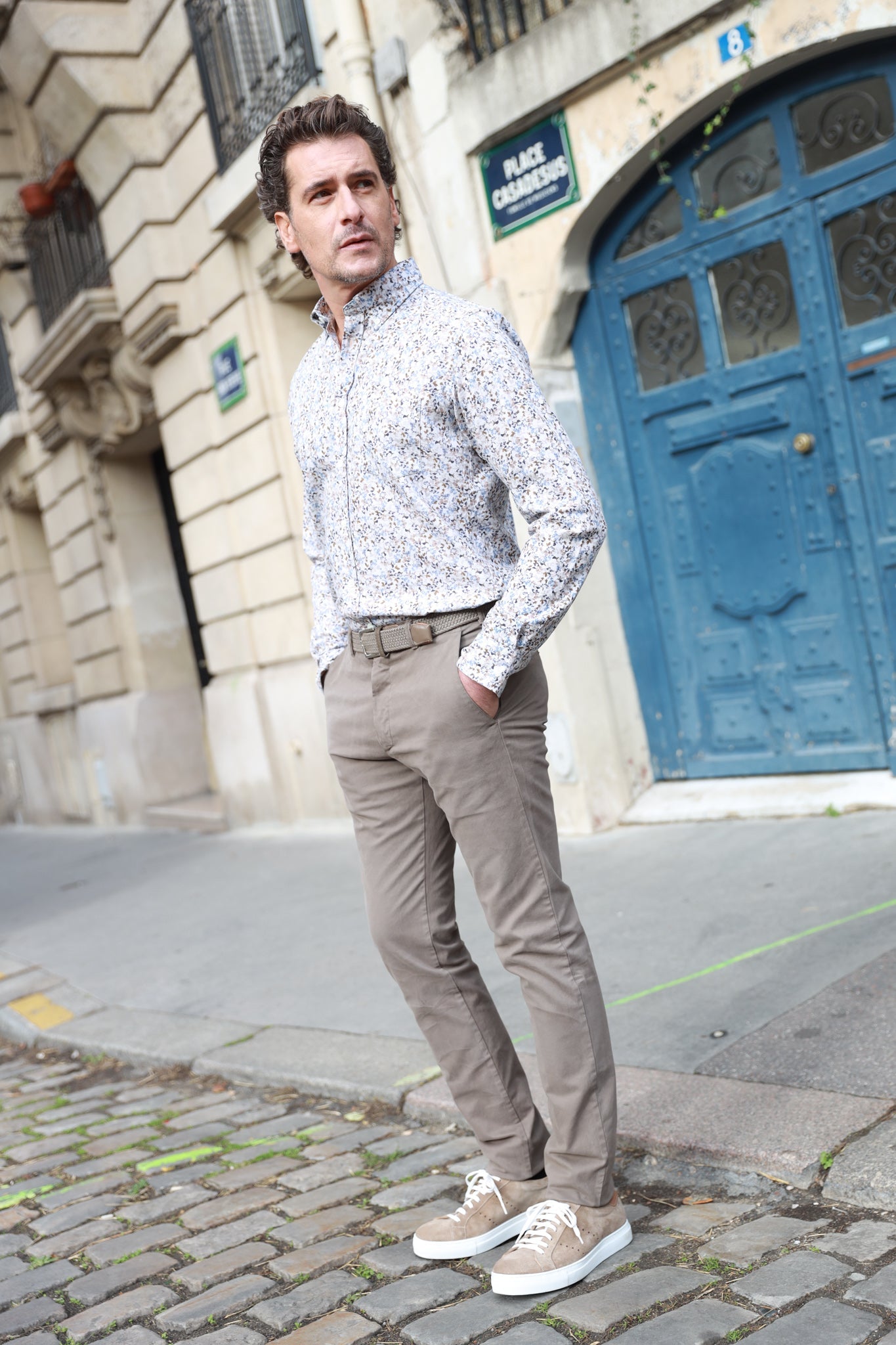 Pantalon en coton homme hot sale