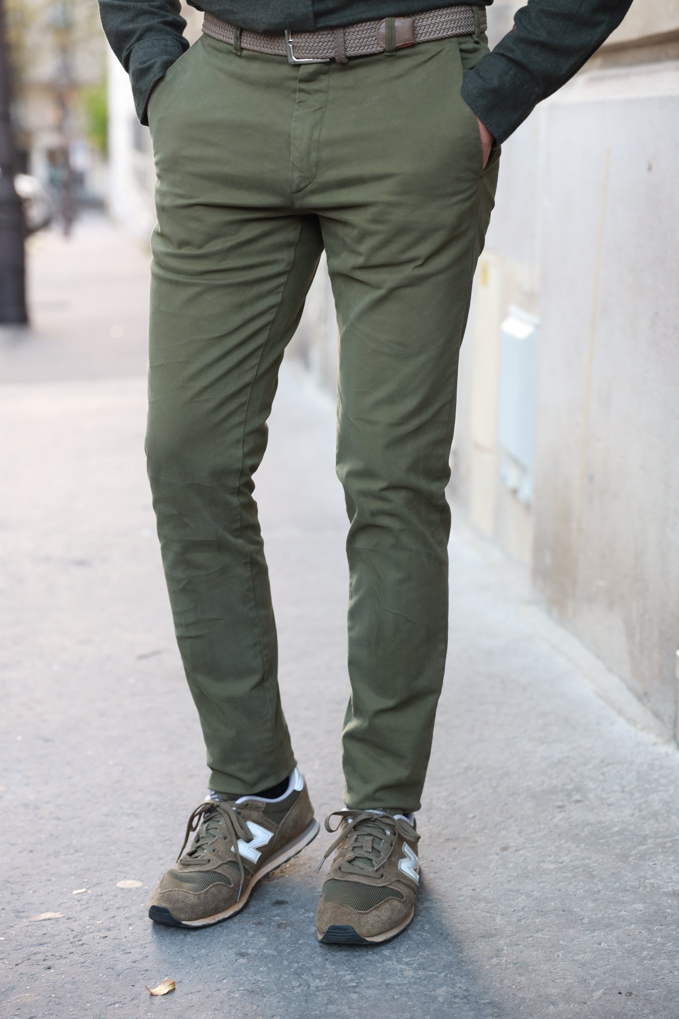 Seanfit pants in stretch winter cotton Khaki