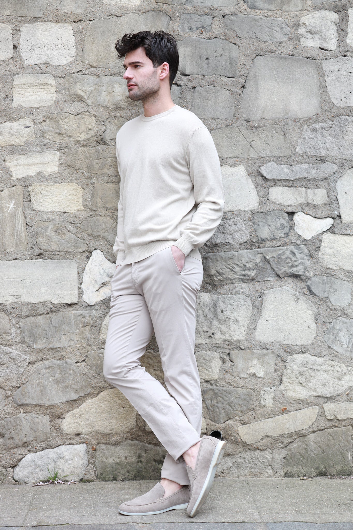 Chino beige clair homme hot sale