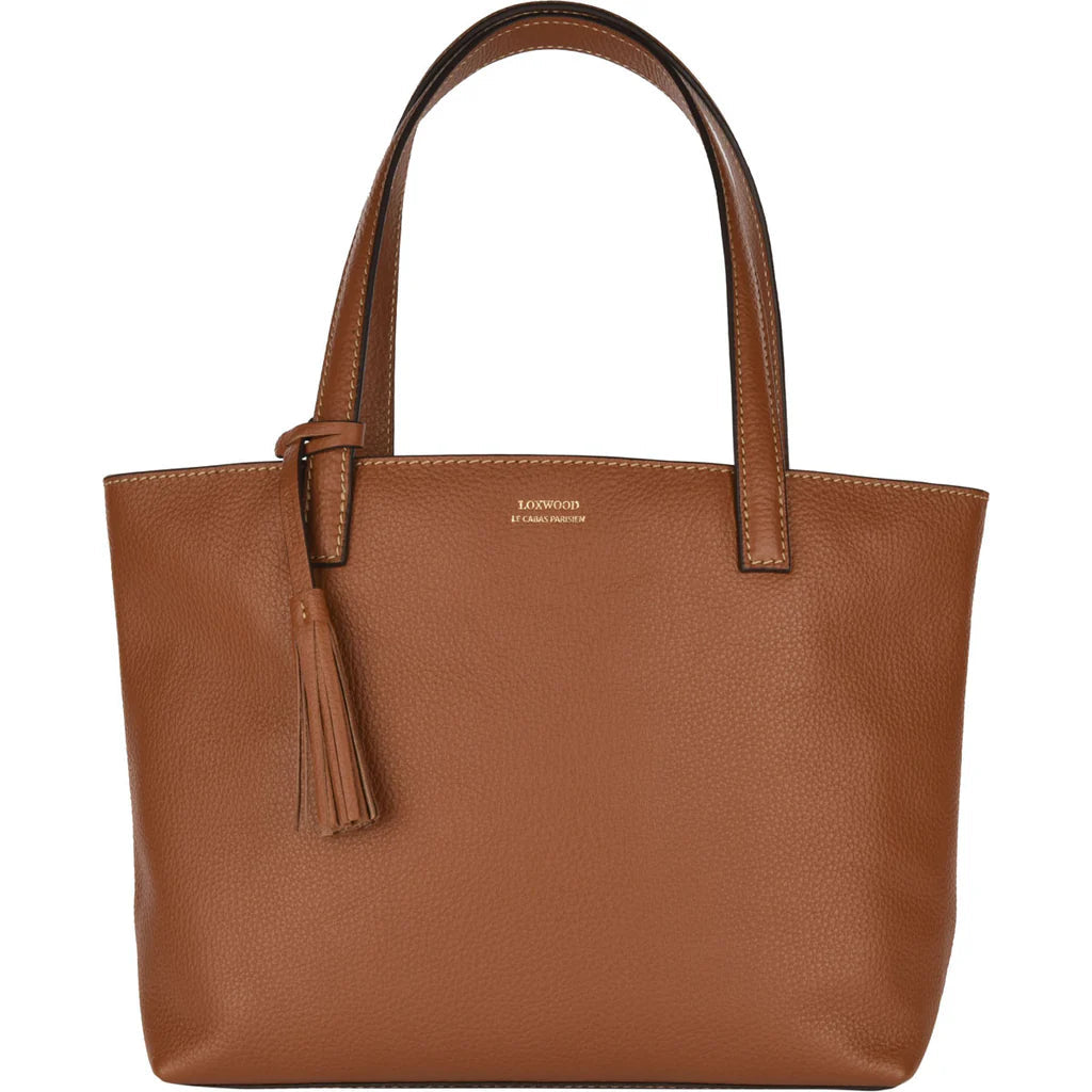 Cabas parisien Loxwood Eden en cuir grainé - Brandy-SAC FEMME-Curling-Paris