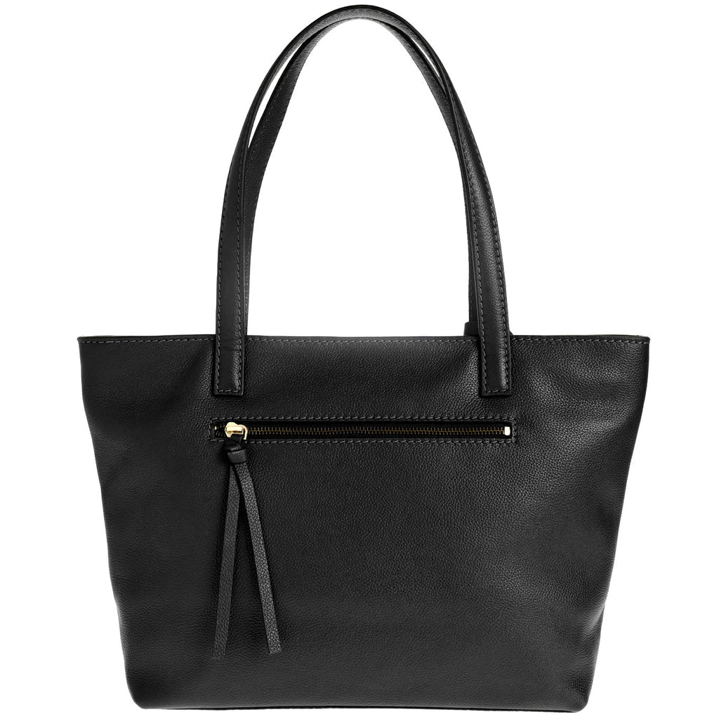 Cabas parisien Loxwood Eden en cuir grainé - Noir-SAC FEMME-Curling-Paris