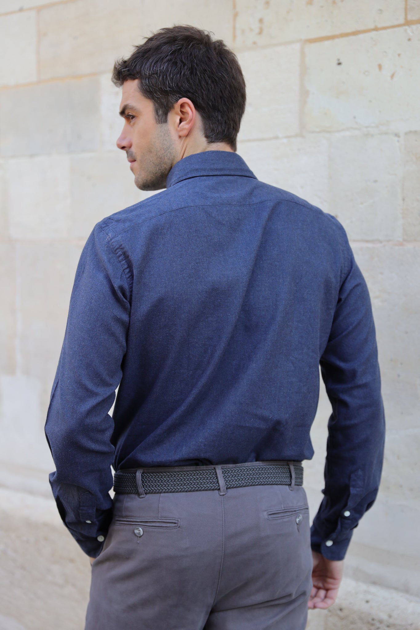 Chemise Clovis en flanelle de coton - Jeans-CHEMISE HOMME-Curling-Paris