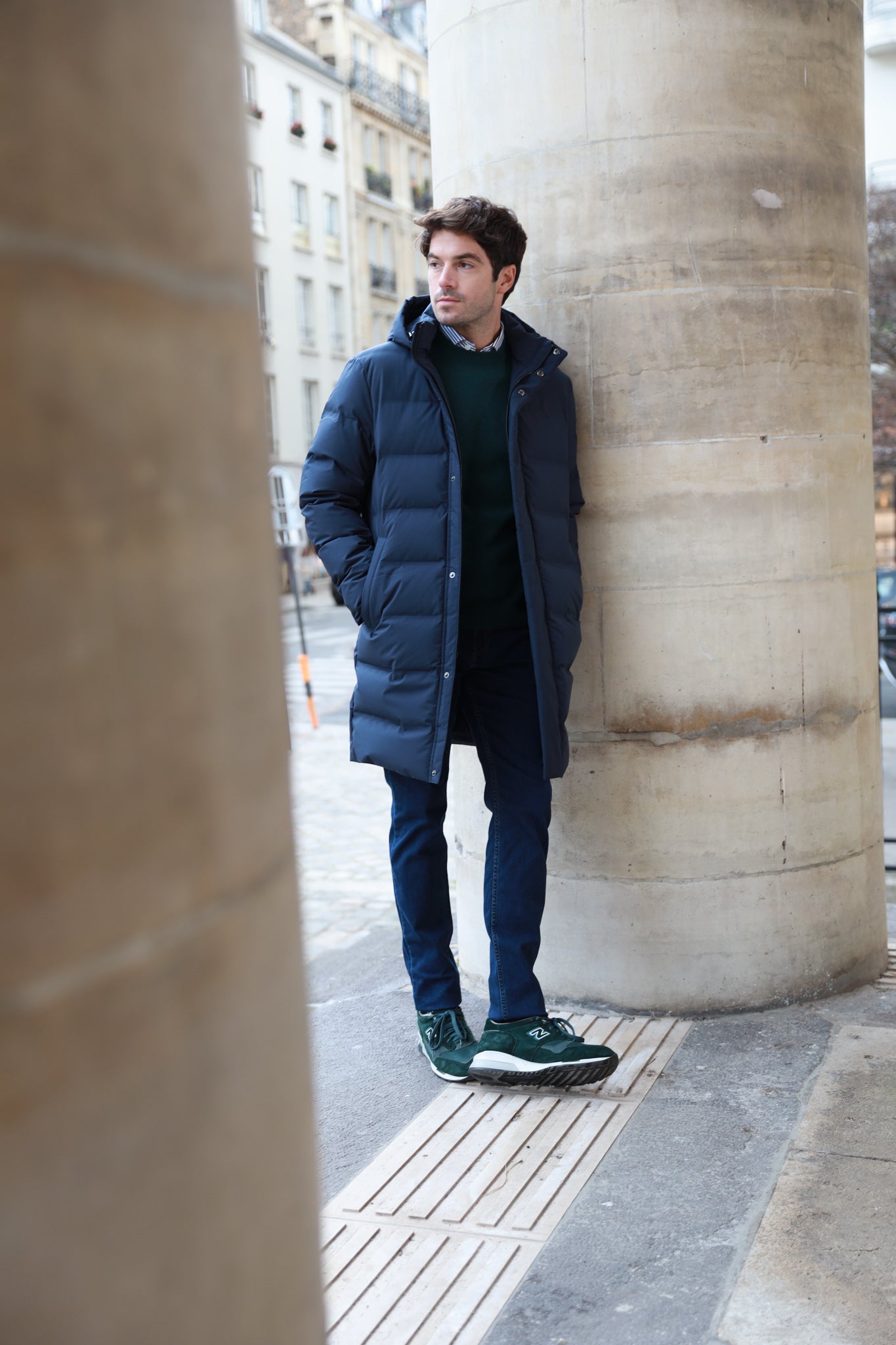 Doudoune navy shop homme