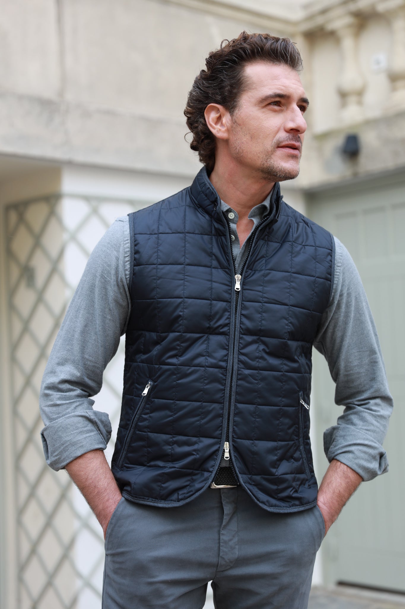 Gilet sans manche homme clearance bleu marine