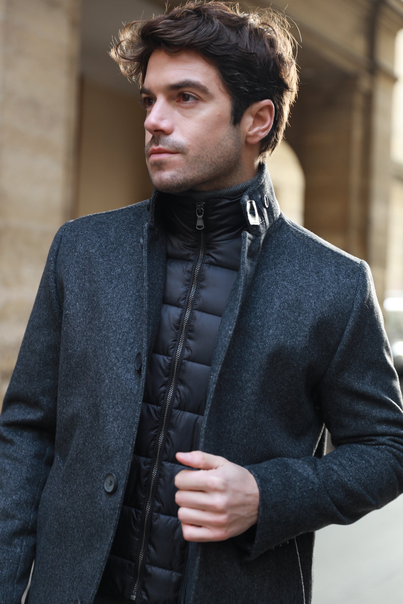 Manteau laine hot sale cachemire homme