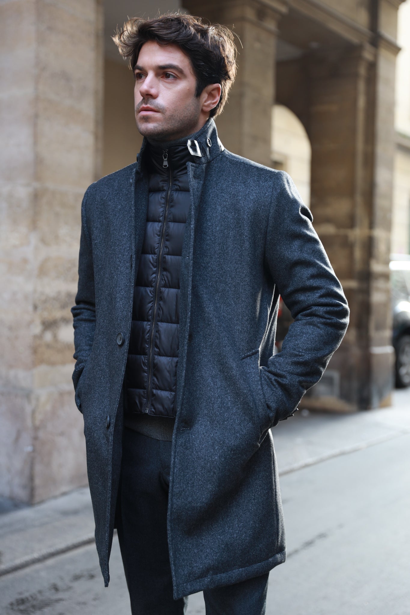 Windsor Wool Cashmere Coat Anthar