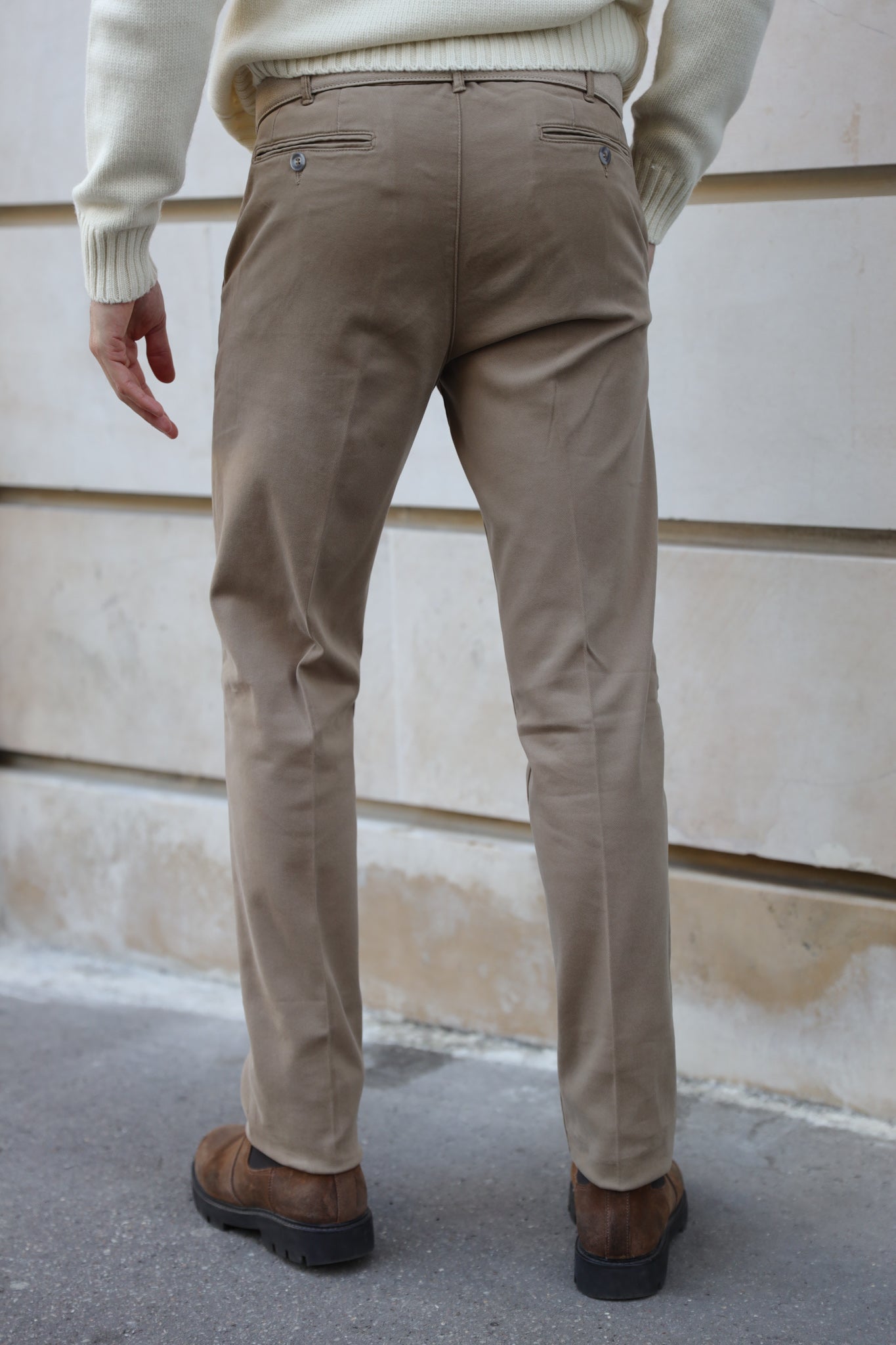 Pantalon Seanfit en coton d'hiver stretch - Caramel-PANTALON HOMME-Curling-Paris