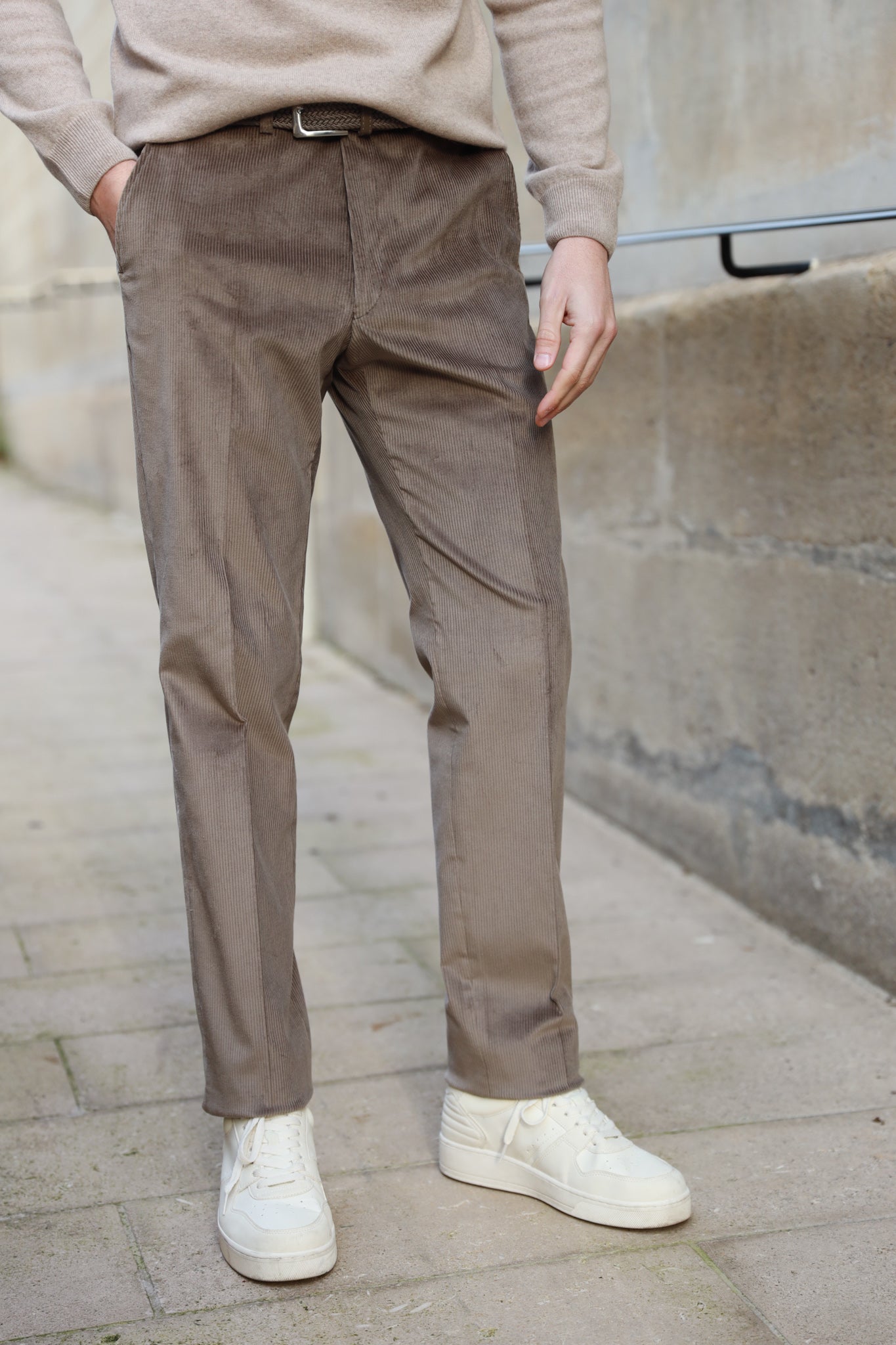 Pantalon best sale cotelé homme