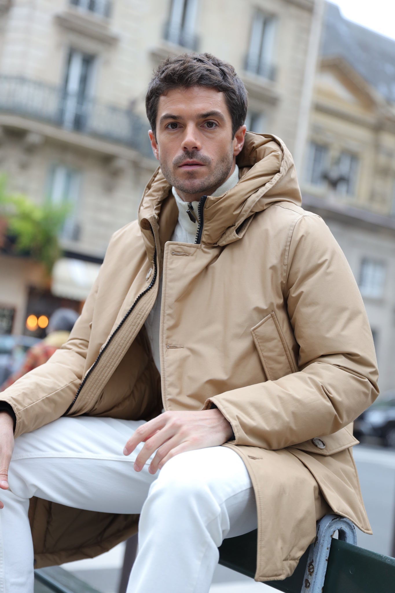 Parka Artic en Ramar Woolrich - Gold Khaki-MANTEAU HOMME-Curling-Paris