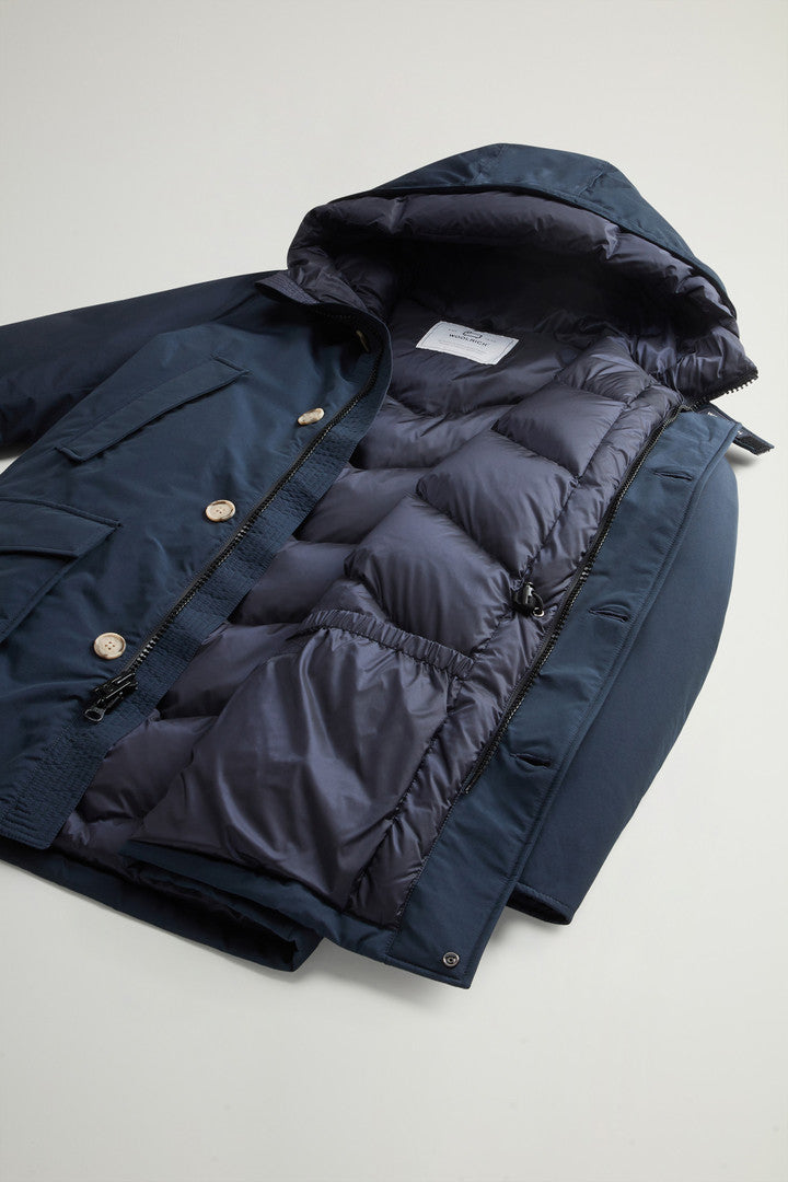 Parka Artic en Ramar Woolrich - Melton blue-MANTEAU HOMME-Curling-Paris