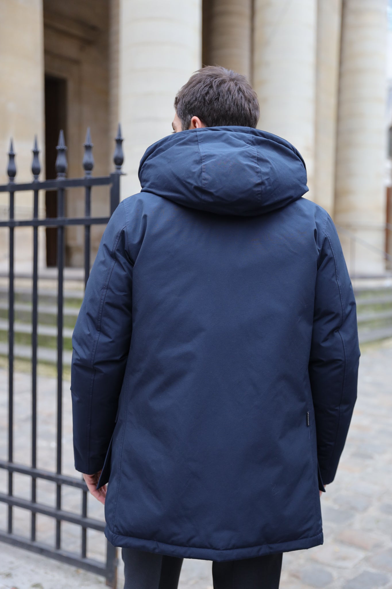 Parka Artic en Ramar Woolrich - Melton blue-MANTEAU HOMME-Curling-Paris