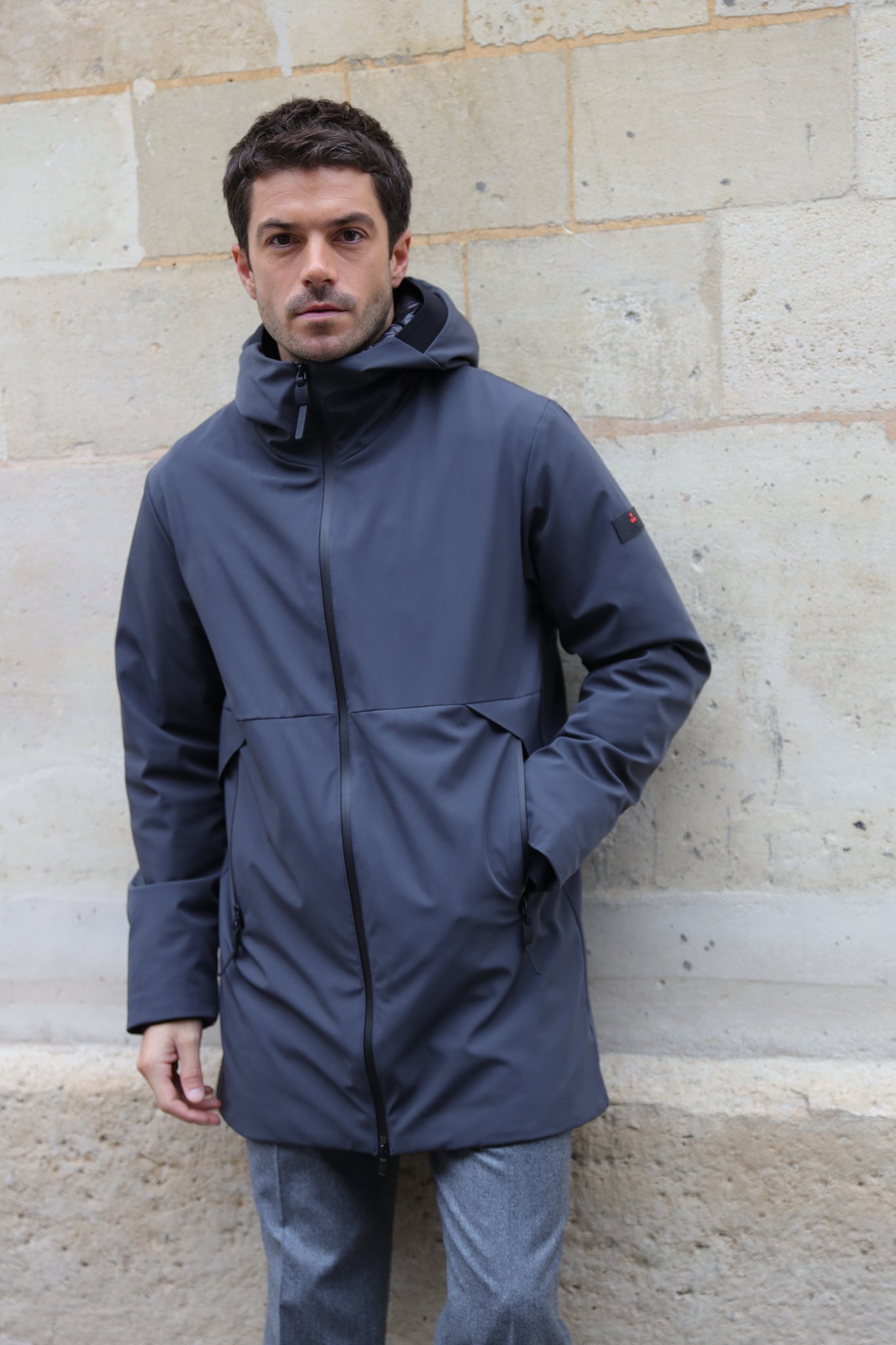 Parka Metide Peuterey - Gris Anthracite-MANTEAU HOMME-Curling-Paris