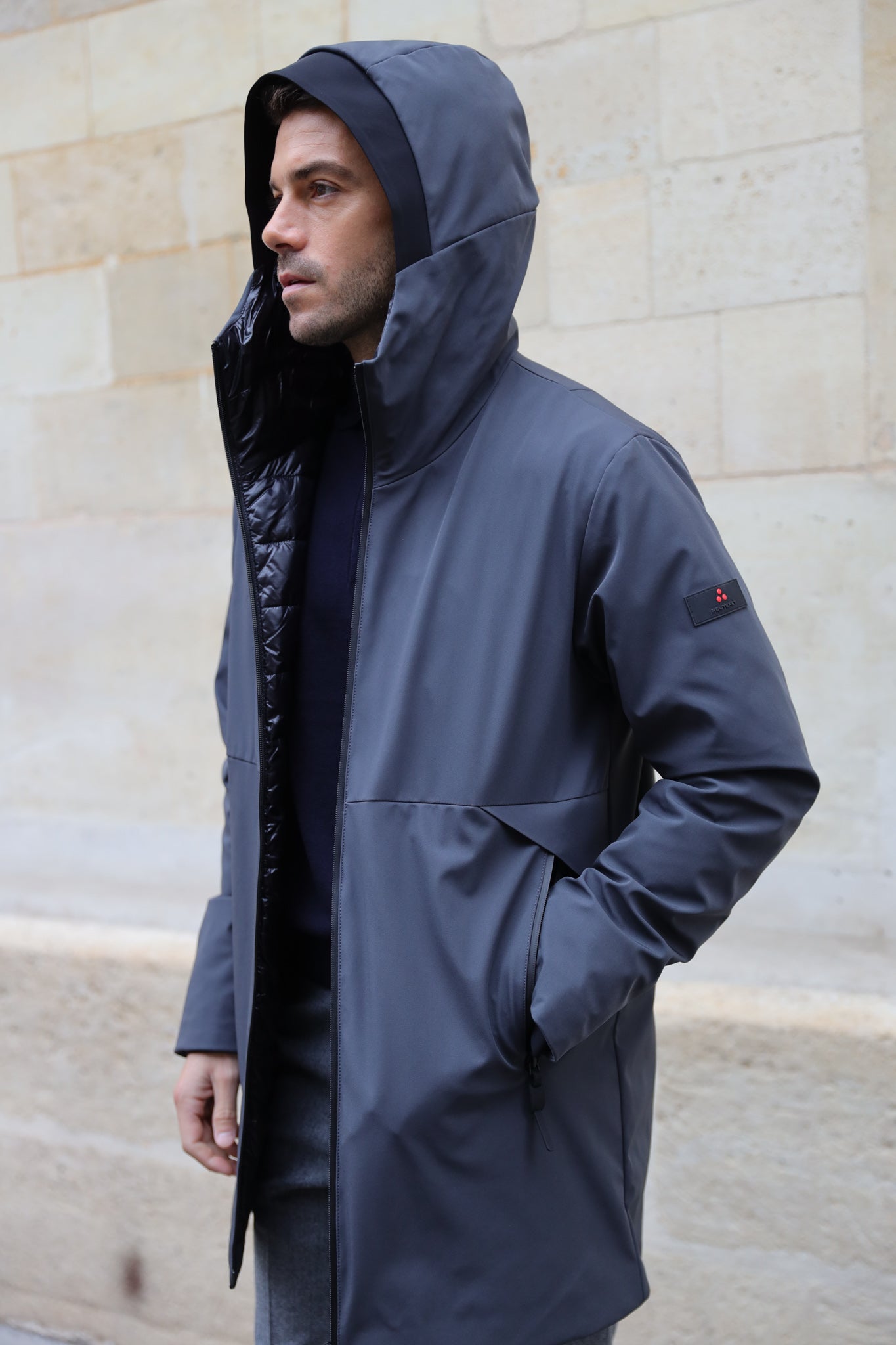 Parka Metide Peuterey - Gris Anthracite-MANTEAU HOMME-Curling-Paris