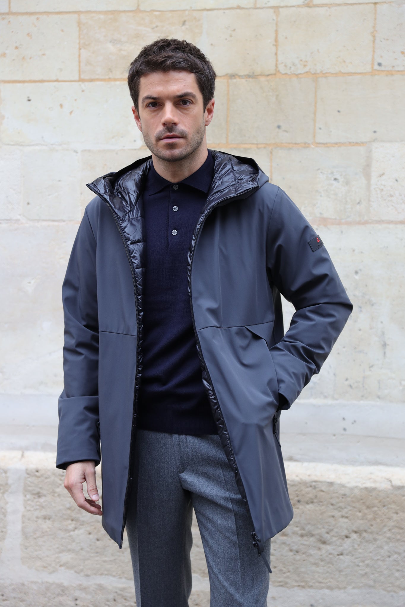 Parka Metide Peuterey - Gris Anthracite-MANTEAU HOMME-Curling-Paris