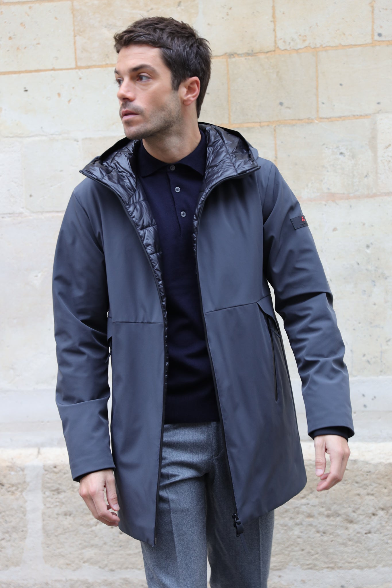 Parka Metide Peuterey - Gris Anthracite-MANTEAU HOMME-Curling-Paris