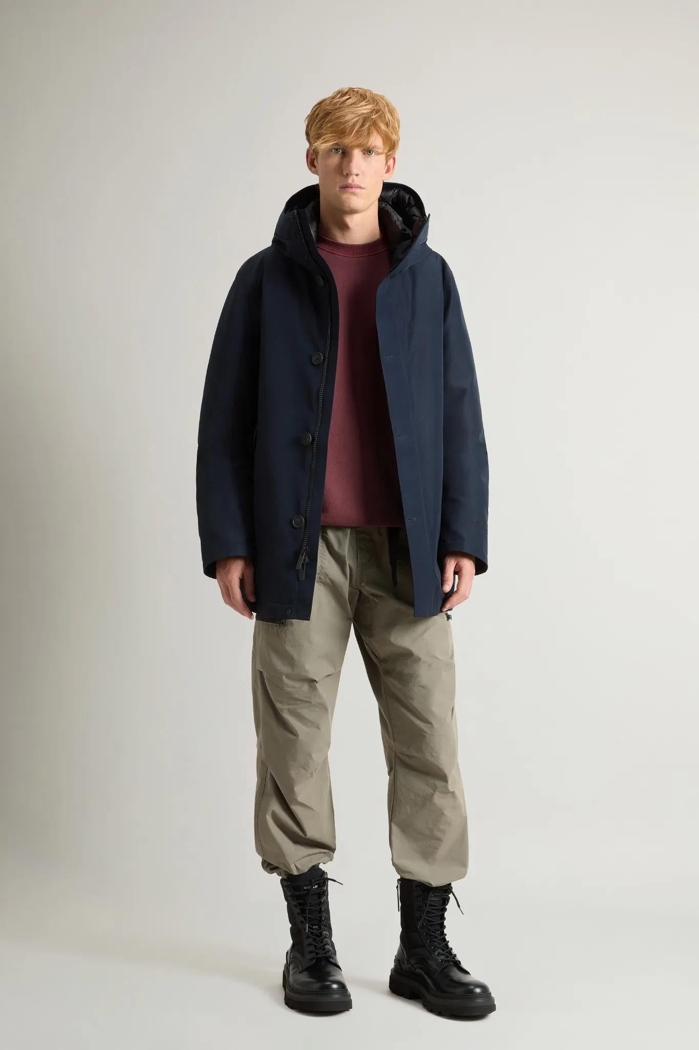 Parka Woolrich technique en GORE-TEX - Marine-MANTEAU HOMME-Curling-Paris