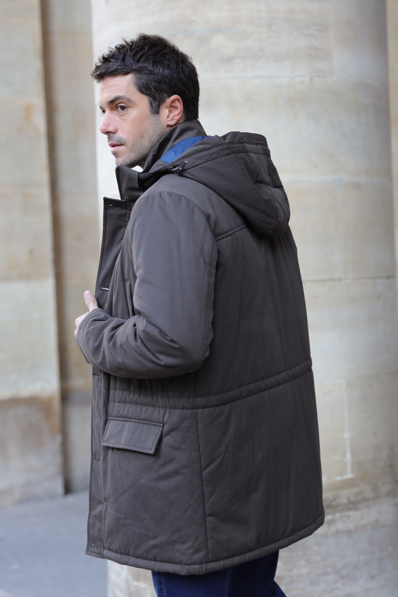 Parka d'hiver en coton - Military-MANTEAU HOMME-Curling-Paris