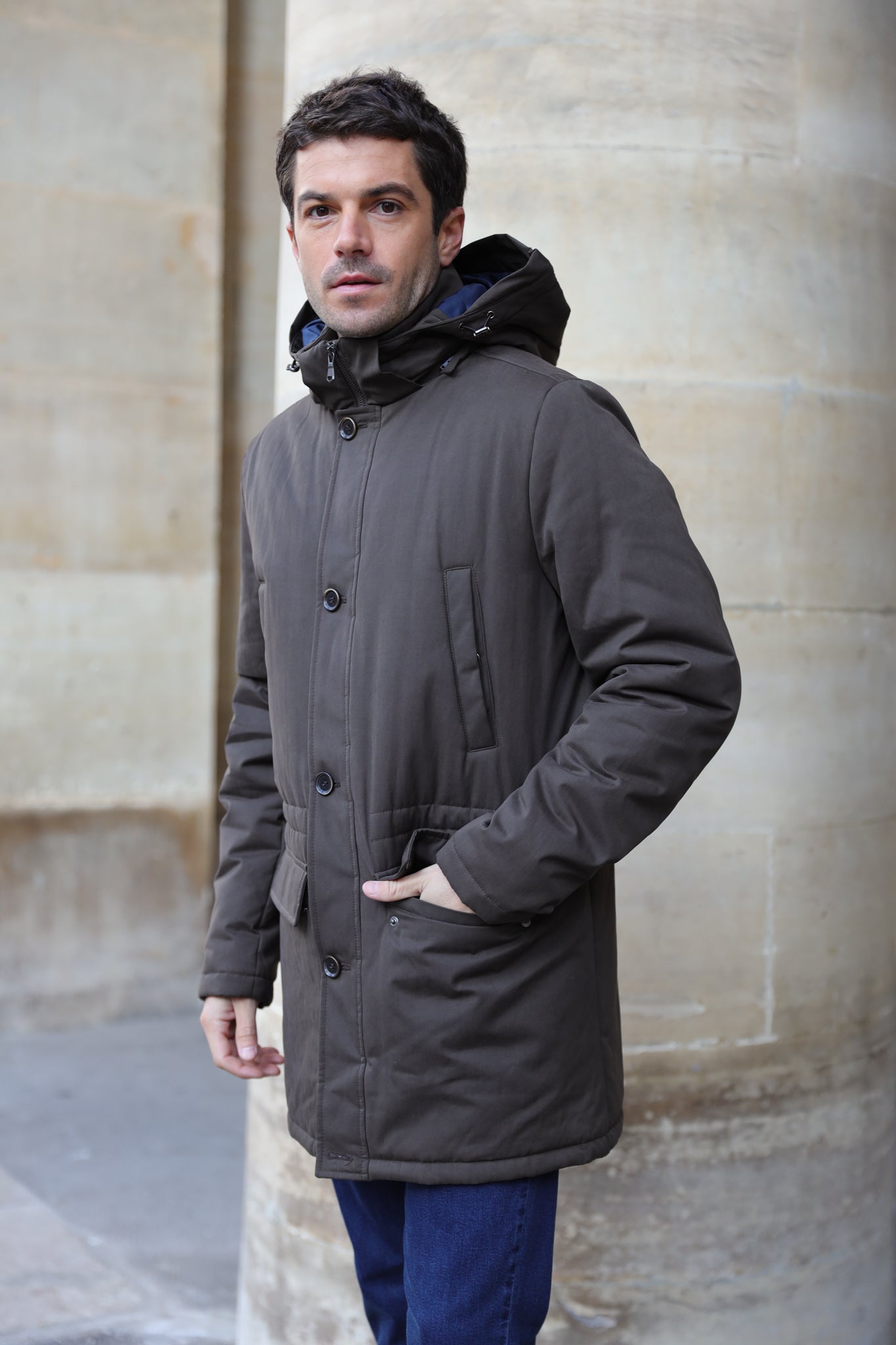 Parka d'hiver en coton - Military-MANTEAU HOMME-Curling-Paris