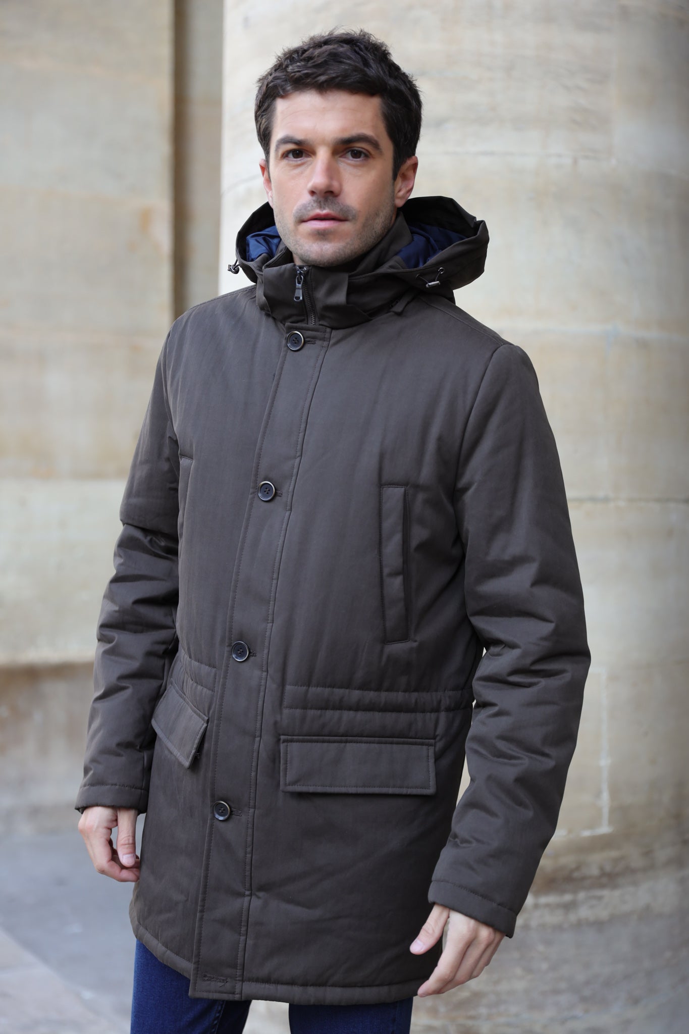 Parka d'hiver en coton - Military-MANTEAU HOMME-Curling-Paris