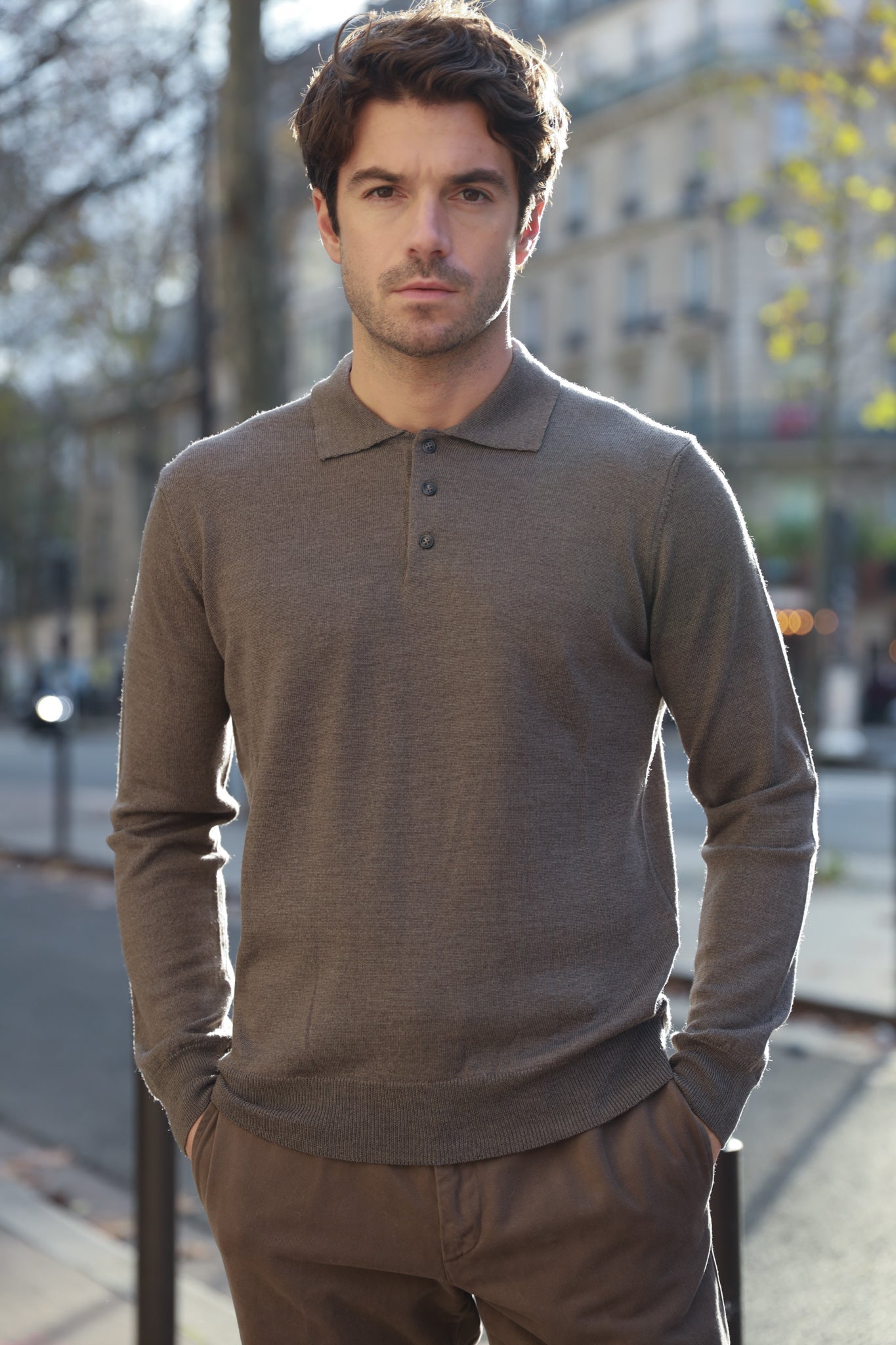 Polo laine best sale merinos homme