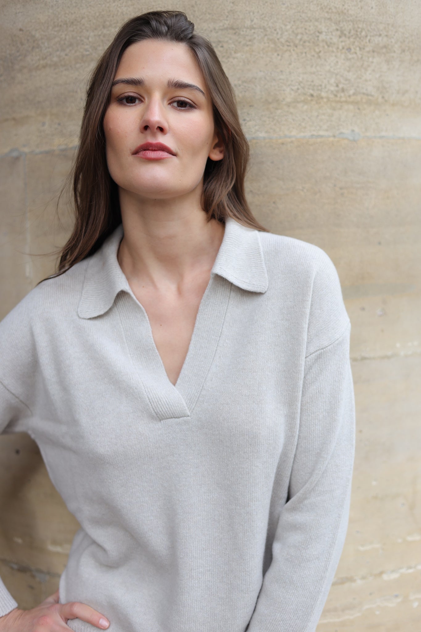 Pull Derby en laine et cachemire - Pierre-PULL FEMME-Curling-Paris