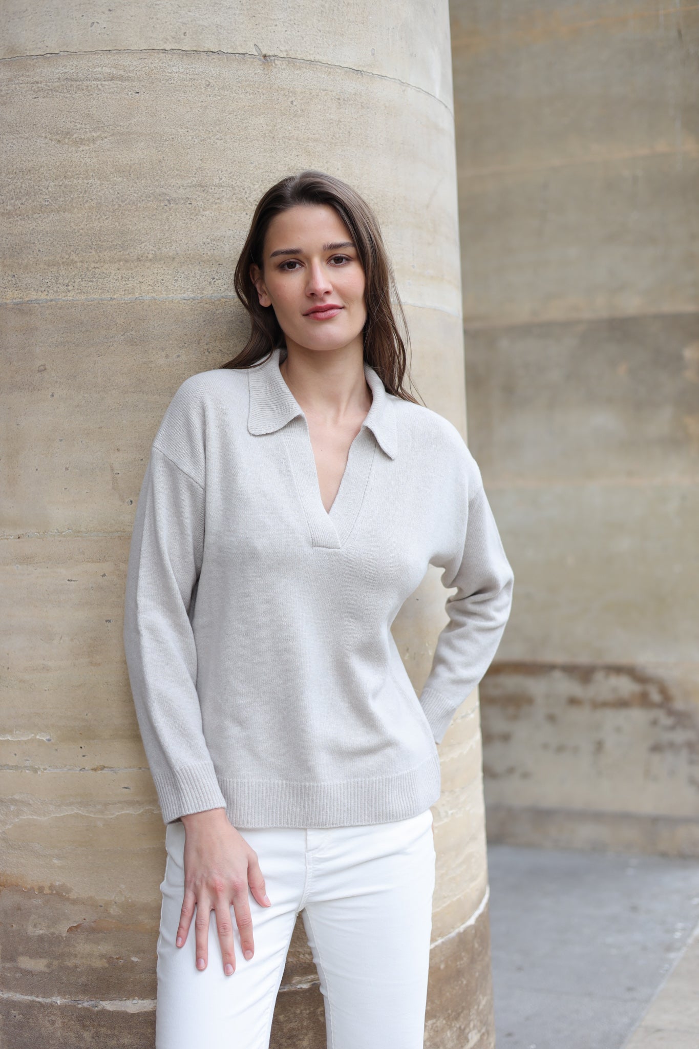 Pull Derby en laine et cachemire - Pierre-PULL FEMME-Curling-Paris