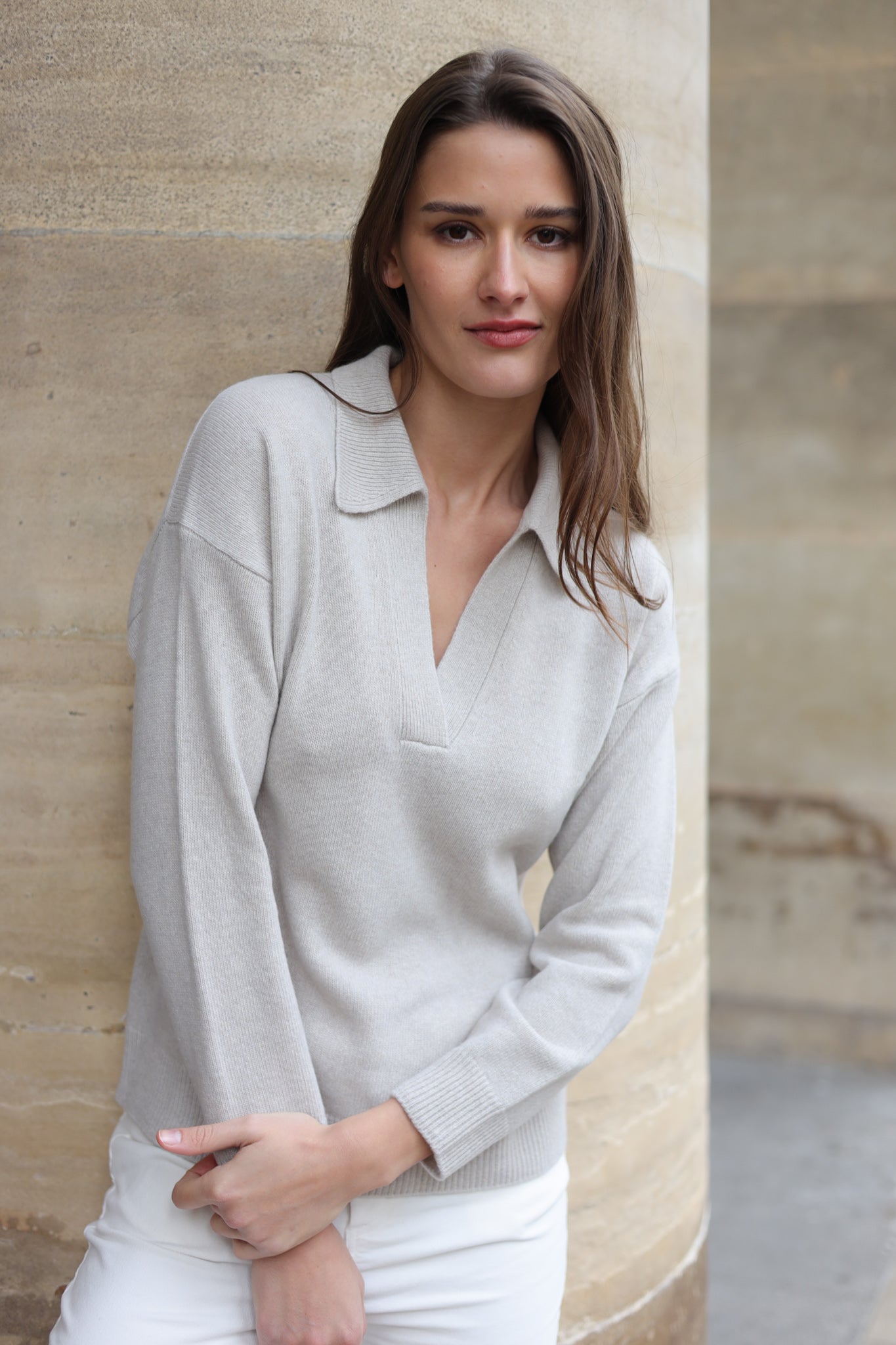 Pull Derby en laine et cachemire - Pierre-PULL FEMME-Curling-Paris