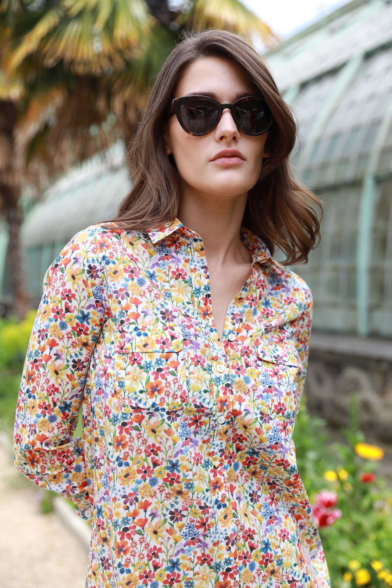 Liberty of London Rania Cotton Shirt Dress Multi