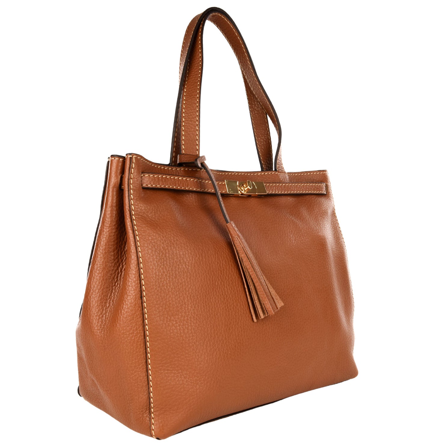 Sac parisien loxwood en cuir grainé - Brandy-SAC FEMME-Curling-Paris