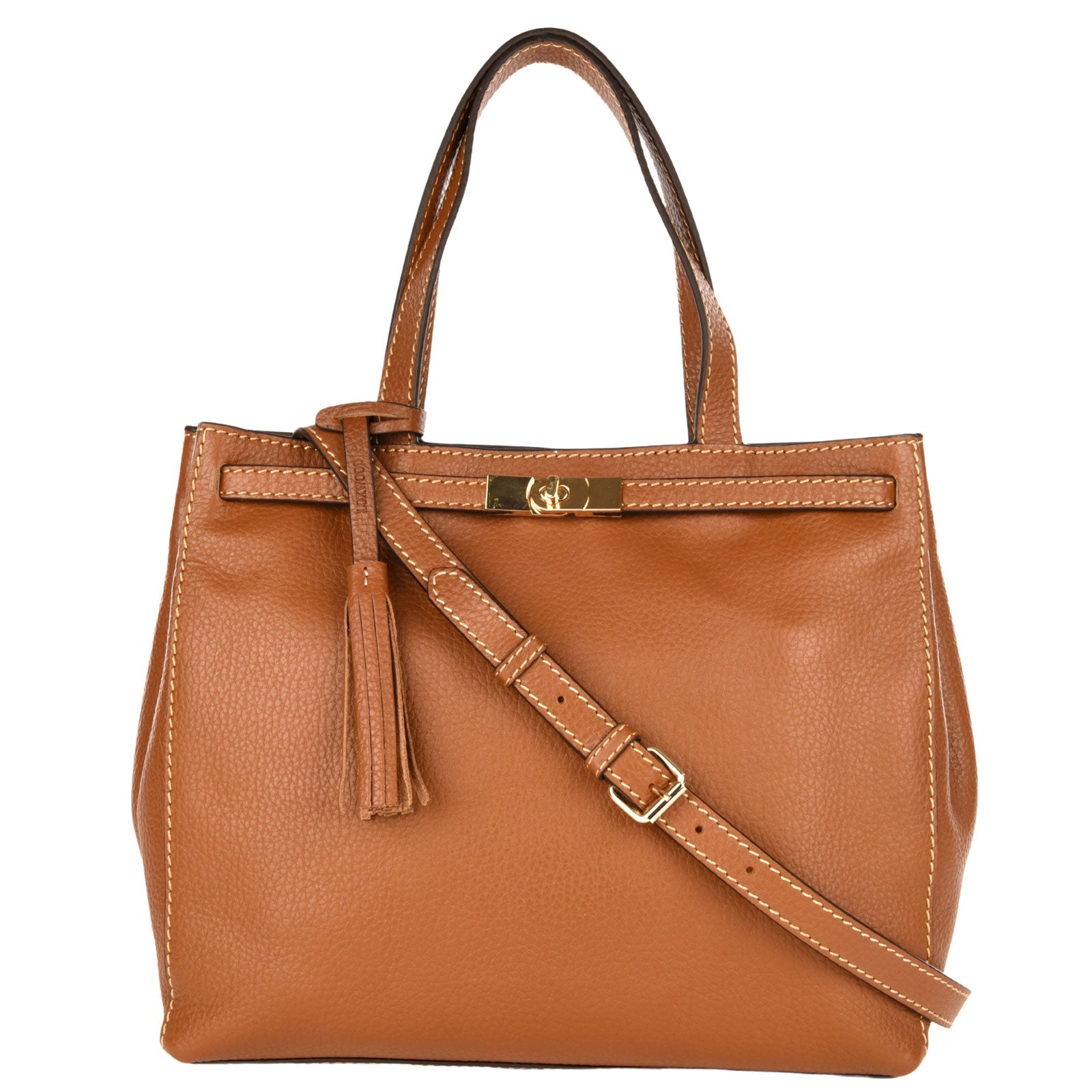 Sac parisien loxwood en cuir grainé - Brandy-SAC FEMME-Curling-Paris