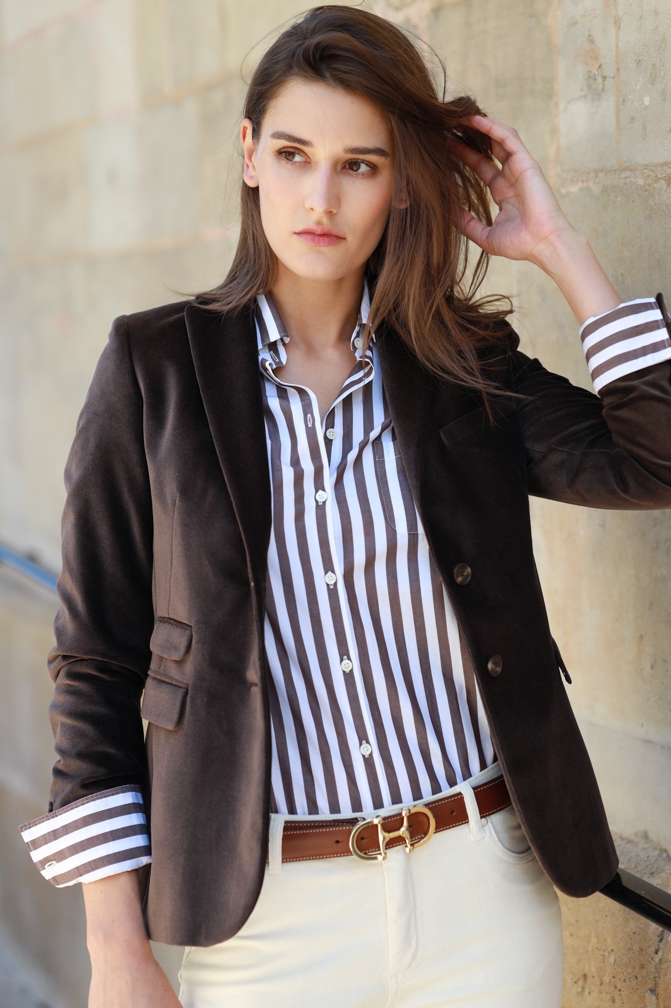 Veste femme marron hot sale