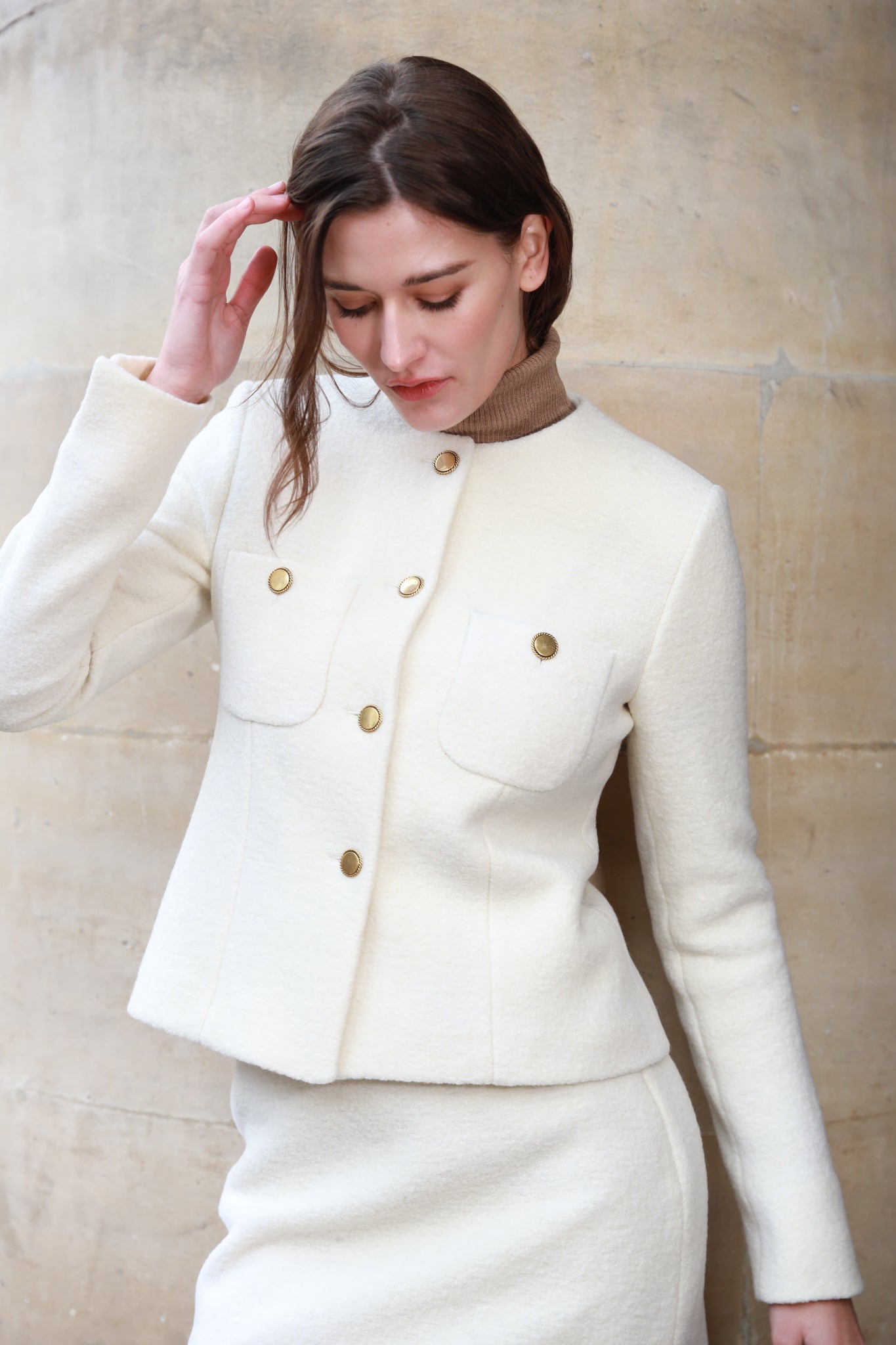 Veste blanche femme discount courte