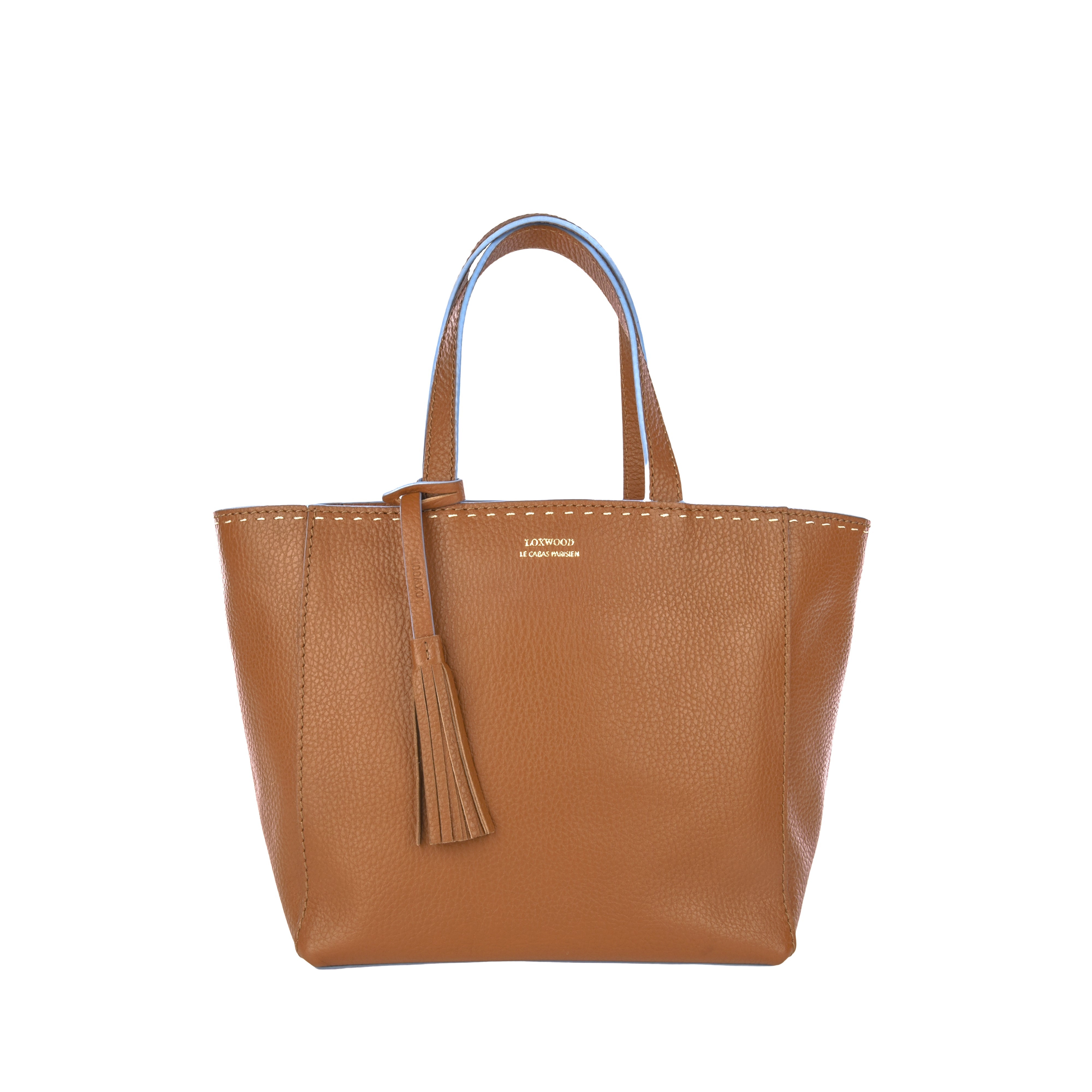 Small Loxwood Parisian tote bag in grained leather - Camel