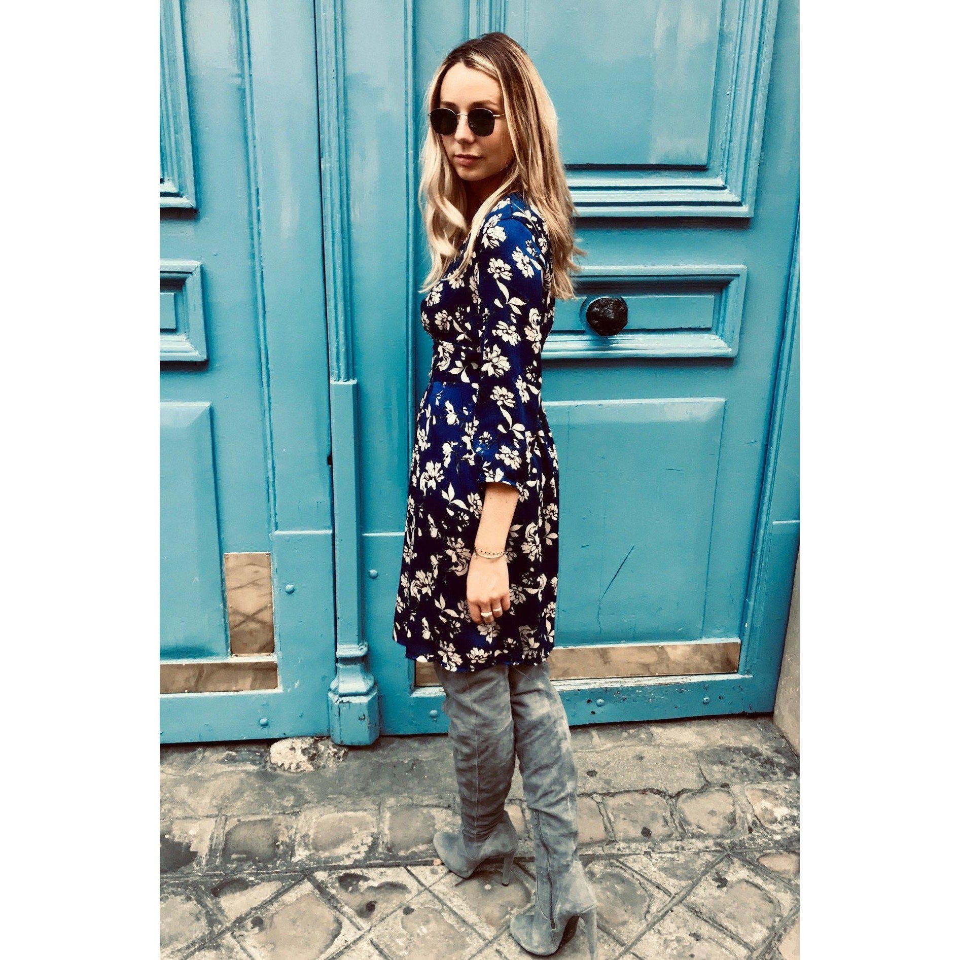 Robe imprimée à fleurs-ROBE FEMME-Curling-Paris