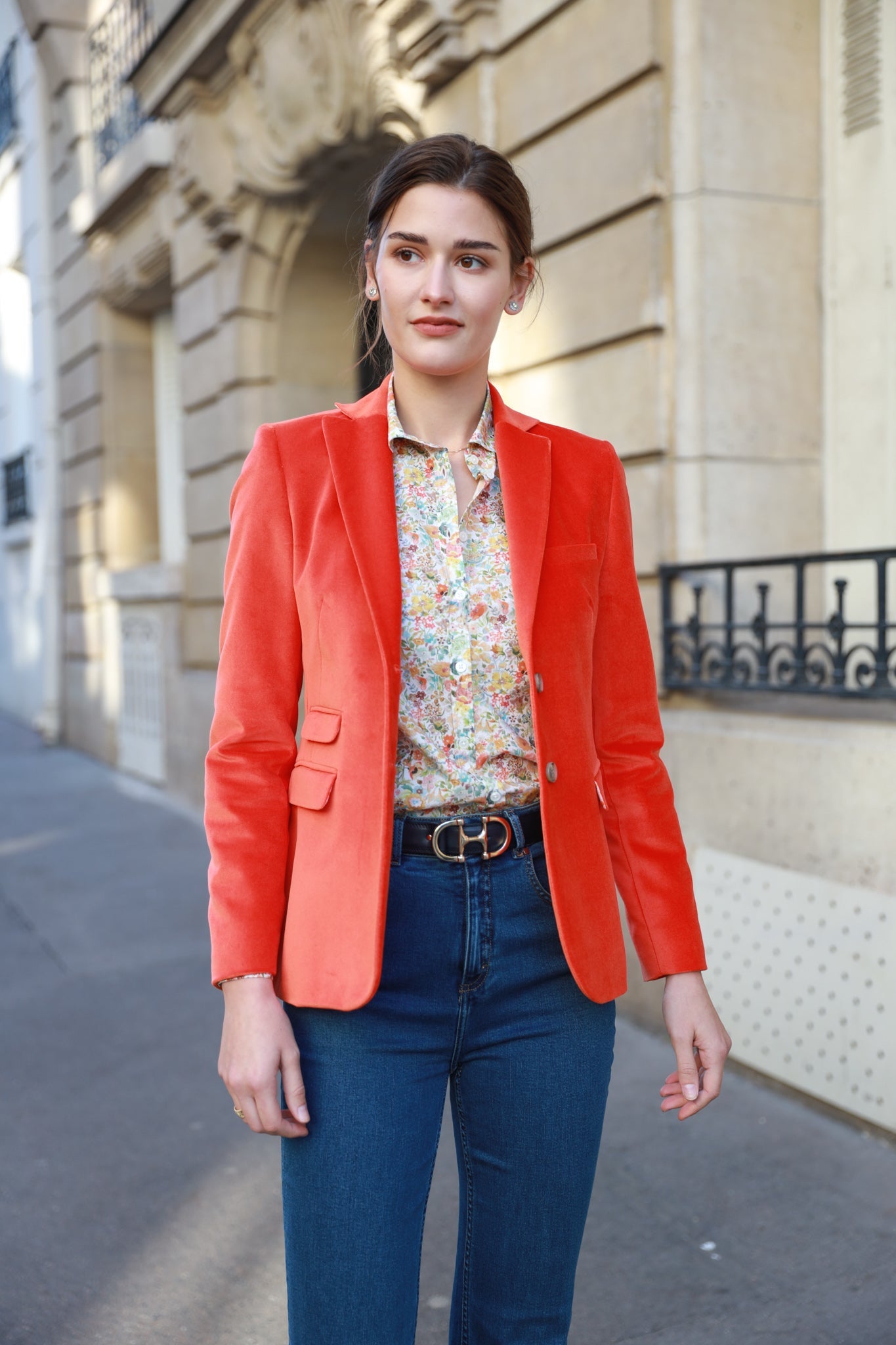 Veste discount blazer orange