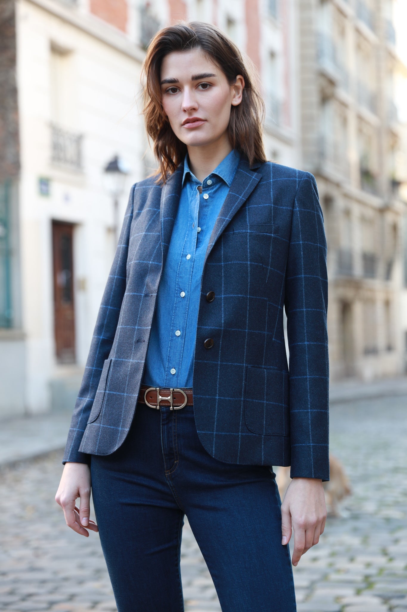 Veste bleu carreaux new arrivals